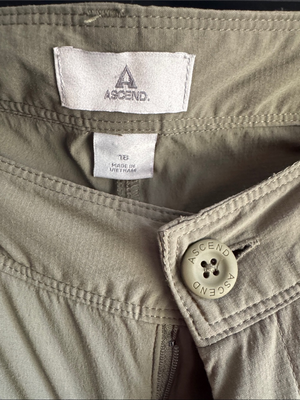 Ascend Olive Utility Travel Trousers - Picture 4 of 5